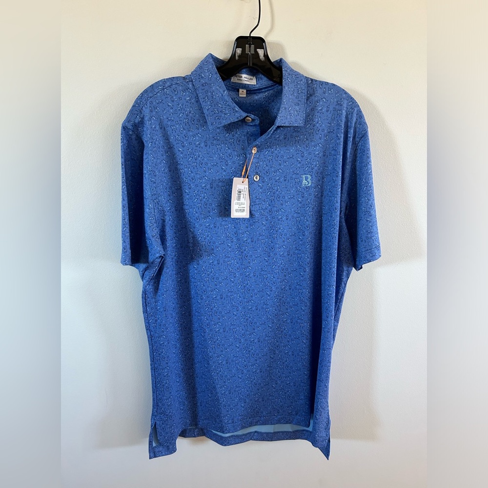Peter Millar Blue Shirt Polo Medium Short sleeve